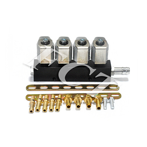 Rail d'injecteurs GPL/GNV IG1 gris pour conversion autogas 4 cylindres, buse d'injection GNV GLP - Product Image 2