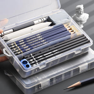 Vente en gros de kit d'art de grande capacité pour étudiants coque en plastique avec peinture de <span class=keywords><strong>croquis</strong></span> au crayon de couleur - Product Image 3