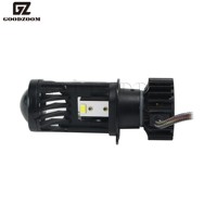 GOODZOOM Focos Lupa H4 bombillas de faros Led Mini lente proyector 6000K Luces Led H4 Universal Proyector billed lámpara para motocicleta