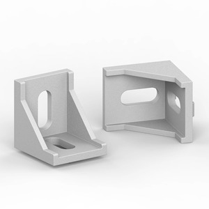 Support d'angle en aluminium extrudé robuste, support d'angle droit pour la construction industrielle, les meubles et les projets de bricolage - Product Image 2