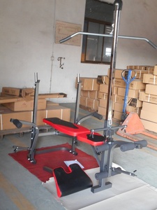Multi Function GYM Weight Lifting <strong>Bench</strong> Lat Pull Down <strong>bar</strong> HREBH05 - Product Image 2