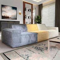 Personnalisé Moderne Tufté Sectionnel Modulaire Canapé Canapé Compresse Lit Conception Éponge pour Salon Chambre Lavable Paresseux Chaise