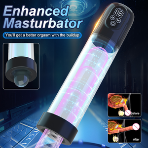 自動吸引式電動セックスグッズ 振動式拡大真空ポンプ 男性用陰茎増大ポンプ - Product Image 2