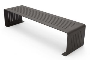 Banco Metálico Perforado Moderno – Asientos para Exteriores y Espacios Públicos, Acero Inoxidable/Aluminio, Panel Metálico Perforado Personalizable - Product Image 3