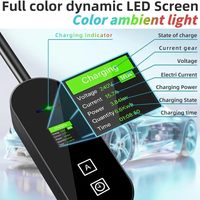 Chargeur de véhicule électrique Type 2 3,5 kW 5M15A Adaptateur Chargeurs de véhicules électriques portables Matériaux polymères Câble Courant réglable Compatible avec BYD