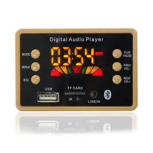 NEW Color screen Wireless BT MP3 WMA Decoder Board Audio Module Support USB TF AUX FM EQ function For Car accessor
