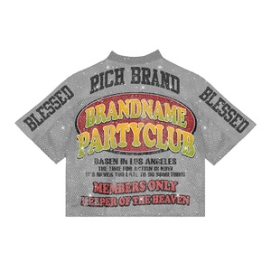 <span class=keywords><strong>Maglia</strong></span> da Football Americano Vintage Personalizzata Stile Streetwear con Stampa a Sublimazione Logo Marchio e Nome Club Taglio Boxy Crop in Tessuto a Rete - Product Image 4