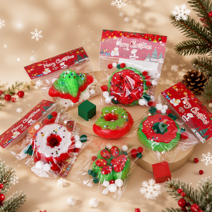 Colección Navideña de Juguetes Blandos, Juguetes Antiestrés de TPR de Ascenso Lento para Regalos de Fiesta - Product Image 5
