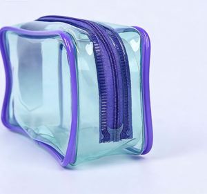PVC <b>Transparent</b> 3D Cosmetic Storage <b>Bag</b> with Boning, <b>Makeup</b> <b>Bag</b>, Portable Waterproof Toiletry <b>Bag</b> - Product Image 4