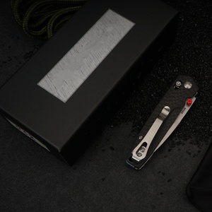Cuchillo Plegable BM485 con Hoja de Acero Inoxidable, Punta de Gota, Mango de Fibra de Carbono, Perilla de Pulgar, Cuchillo de Bolsillo de Grado Industrial OEM - Product Image 5