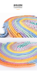 Correa de perro doble de 14 colores, logotipo personalizado, cuerda de algodón y poliéster trenzada multifunción, correa de perro manos libres resistente - Product Image 6