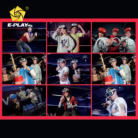 Plataforma de Simulador de Realidad Virtual Eplay Factory Personalizada para Área de Juego VR con Movimiento Libre, Set de 5-10 Máquinas de Juego de Disparos Arcade