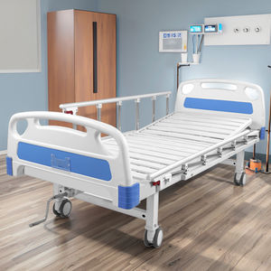 크랭크 1 개가있는 파란색 수동 병원 침대 ABS 철제 수동 들것 가구 3 년 보증 - Product Image 6