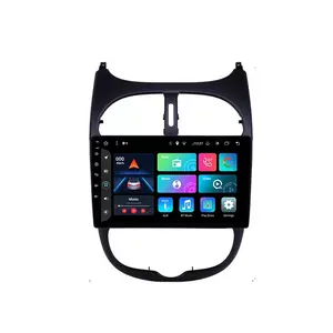 ZYCGOTEC For Peugeot 206 2001-2016カーラジオマルチメディアビデオプレーヤーナビゲーションGPSNo 2 din 2din DVD Android 12