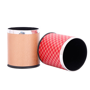 <b>Large</b> Size Trash Can 10L Cylindrical Double Layer Indoor Waste <b>Bin</b> For Home Office Hotel Bedroom Kitchen Living Room Bathroom - Product Image 5