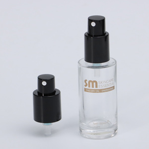 Nuova Pompa Spray a Nebulizzazione Fine da 18mm 20mm 410 in ABS Opaco Nero Lucido con Coperchio Completo per Flaconi di Profumo - Product Image 2