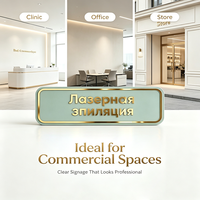 Plaques de nom personnalisées en acrylique vert menthe et or pour maisons, appartements commerciaux et dortoirs – Décoration moderne et élégante, facile à installer