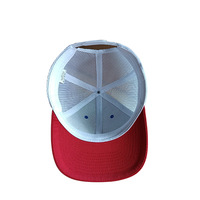 Gorro con logotipo de parche tejido de ala curva de dos tonos Snapback personalizado Gorras deportivas en blanco Gorras de béisbol Sombreros de camionero tricolores personalizados