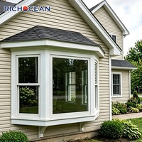 Fenêtres en baie RICHOCEAN de style victorien, insonorisées, en aluminium, triple vitrage, économie d'énergie, pour balcon