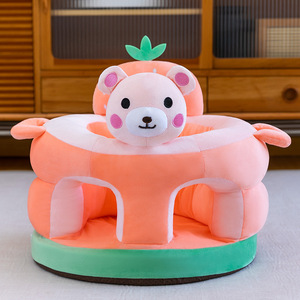 <span class=keywords><strong>Fauteuil</strong></span> d'apprentissage pour bébé en <span class=keywords><strong>peluche</strong></span> motif Ours Lapin, avec dossier anti-chute pour nourrisson et tout-petit - Product Image 6