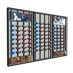 Vente en gros <span class=keywords><strong>d</strong></span>'usine, présentoir à chaussures multifonctionnel lumineux en acier angulaire moderne pour centre commercial, magasin de chaussures, pour chaussures de sport - Product Image 5