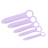 Ensemble de dilatateurs vaginaux en silicone de qualité médicale, imperméables, 5 pièces, tailles graduées pour usage corporel féminin