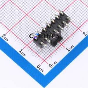 A254US-WS07P-PC075 Pin Header SMD,P=2.54mm Connector 2x7P Square Hole Double Row 14P - Product Image 2