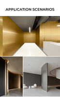 Panel Dinding Arang Bambu Tahan Air, Tahan Api, Ramah Lingkungan untuk Pelapis Interior Kantor, Toko, Gudang, Klub Malam