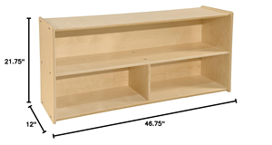 Étagère de rangement pour jouets en bois à trois niveaux de 30 pouces, inspirée de la pédagogie Montessori, bibliothèque pour enfants, ensemble de meubles pour salle de classe et salle de jeux - Product Image 3
