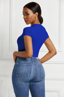 Body Femme Personnalisé avec Logo, Nouveau Body Sexy Couleur Unie, Combinaison une Pièce pour Dames