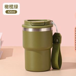 Vaso Térmico Portátil de Acero Inoxidable de 15 Oz, Libre de BPA, Personalizado, para Café, Leche y Bebidas Frías y Calientes, con Tapa - Product Image 3