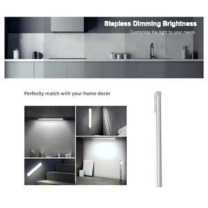 25 cm Ultraflache LED-Unterbauleuchte Wiederaufladbar mit Bewegungssensor Dimmbar Magnetische Installation für Küche Schrank - Product Image 5