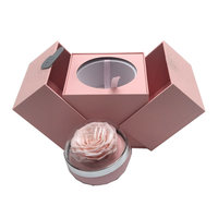 Boîte-cadeau romantique en argent, fleur conservée, mariage, fête des mères, maman, amoureux, Rose, collier romantique