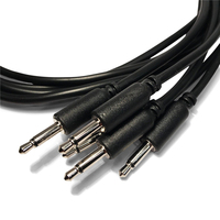 Mono 1/8 "3.5mm Plug Patch Cables Mâle à Mâle Mono Câble pour Synthersizer Modulaire
