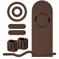 Kit de Pilates durable pour femmes avec tapis de yoga en silicone, anneau de résistance et poids pour chevilles