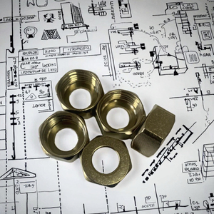 JiuRui Polished 201 Stainless Steel <b>Braided</b> Hose <b>Accessory</b> Hex Nut Flexible Hose Connection Plumbing Nuts CLASS 4 1/2 Left-Hand - Product Image 3