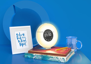 Réveil numérique LED <span class=keywords><strong>avec</strong></span> 6 couleurs interchangeables et <span class=keywords><strong>radio</strong></span> FM pour chambres à coucher, sons naturels multiples pour les dormeurs profondément endormis - Product Image 5