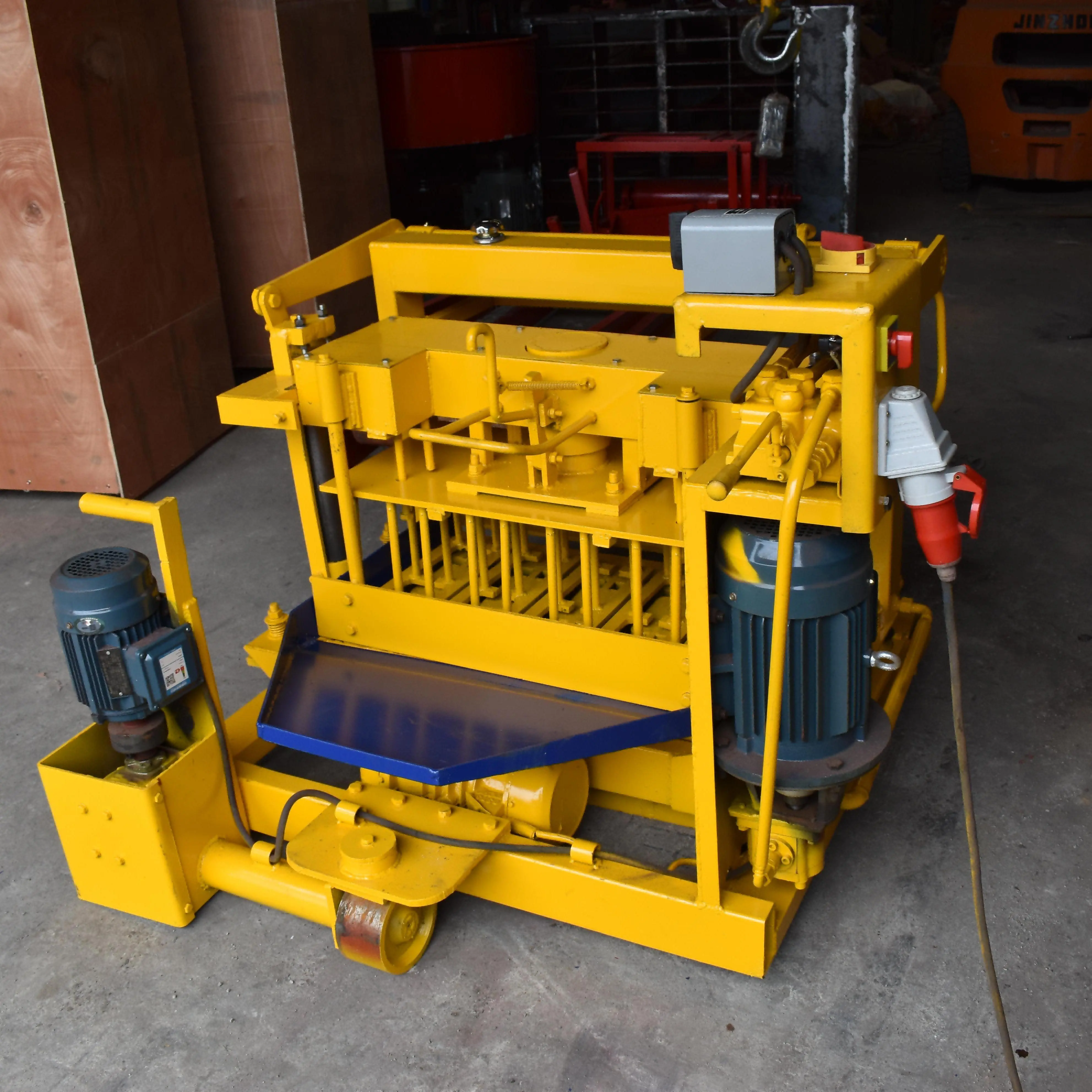 hydraulic construction building concrete block making machine movable egg laying concrete block making machines