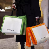 Personnalisation personnalisée tendance Eco Shopper Tnt sac d'épicerie recyclé réutilisable Non tissé sac à provisions avec logo emballage de vêtements