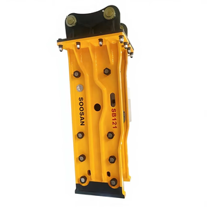 Martillo hidráulico SOOSAN SB121 de tipo superior, equipo de construcción para excavadoras, accesorios para excavadoras de 28-35 toneladas, para demolición. - Product Image 1