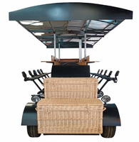 Bar mobile, chariot de nourriture, vélo, camion de nourriture, chariot, vélo électrique multi-personnes, vélo de fête, vélo de pub pour les excursions et les visites touristiques