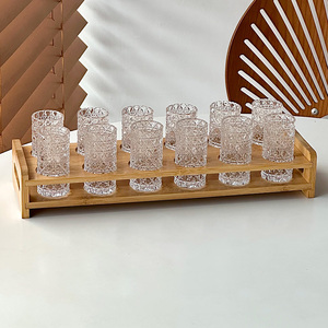 Ensemble de 6 verres à shot en bois gravés personnalisés avec logo de luxe, verres à shot fantaisie pour alcool et <span class=keywords><strong>tequila</strong></span> - Product Image 6