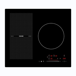 Plaque <span class=keywords><strong>de</strong></span> <span class=keywords><strong>cuisson</strong></span> à induction Flex en verre blanc avec 2 zones <span class=keywords><strong>de</strong></span> <span class=keywords><strong>cuisson</strong></span> électriques carrées - Product Image 5