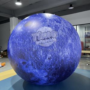 3M 6m personalizado gigante inflable Luna globo hermético Led iluminación evento planeta inflable Luna bola - Product Image 1