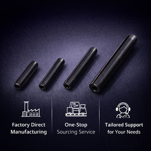 دبابيس زنبركية حلزونية ANSI ASME B 18.8.3M (L) من الفولاذ الكربوني الأسود خفيفة الوزن، دبابيس متوازية بقطر رأس 22 مم، مطلية بطبقة TiCN - Product Image 1
