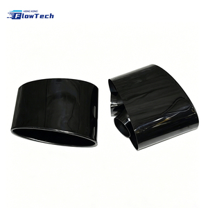 ปลายท่อไอเสียสแตนเลสทรงสปอร์ตแบบสี่ช่องสำหรับ Audi A3 A4 A5 A6 A7 ดีไซน์วงรีขนาดใหญ่ ทนทานต่อการกัดกร่อน - Product Image 2