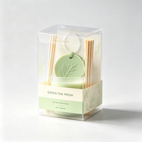 Boîte d'emballage en plastique PVC PET transparente à design unique imprimé personnalisable pour bougies parfumées et emballages de désodorisants pour voiture