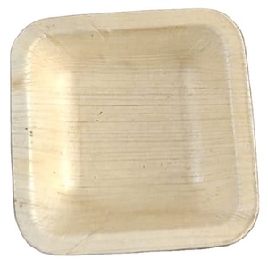 Cuencos y platos desechables ecológicos de hoja de palma Areca, patrón de planta único, grabado, tipo de plato biodegradable - Product Image 1
