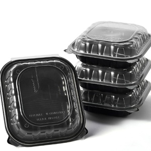 กล่องพลาสติกใส่อาหารแบบขายส่ง กล่องบรรจุภัณฑ์สองสีพร้อมบานพับแบบชิ้นเดียว - Product Image 3