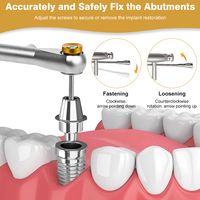 Kit chirurgical complet pour implants dentaires 420F, 16 modèles de tournevis autoclavables pour procédures d'implantation dentaire universelles